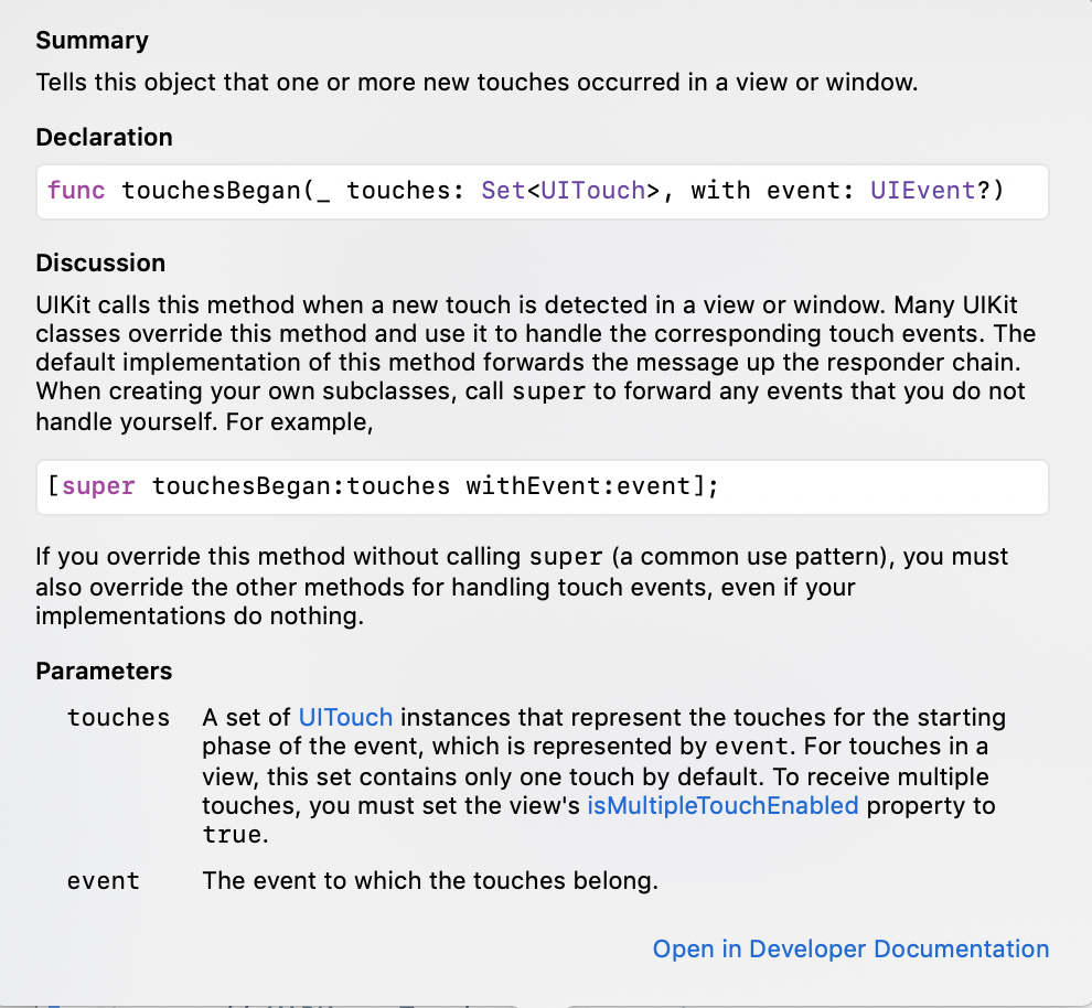 One or more new touches occurred.