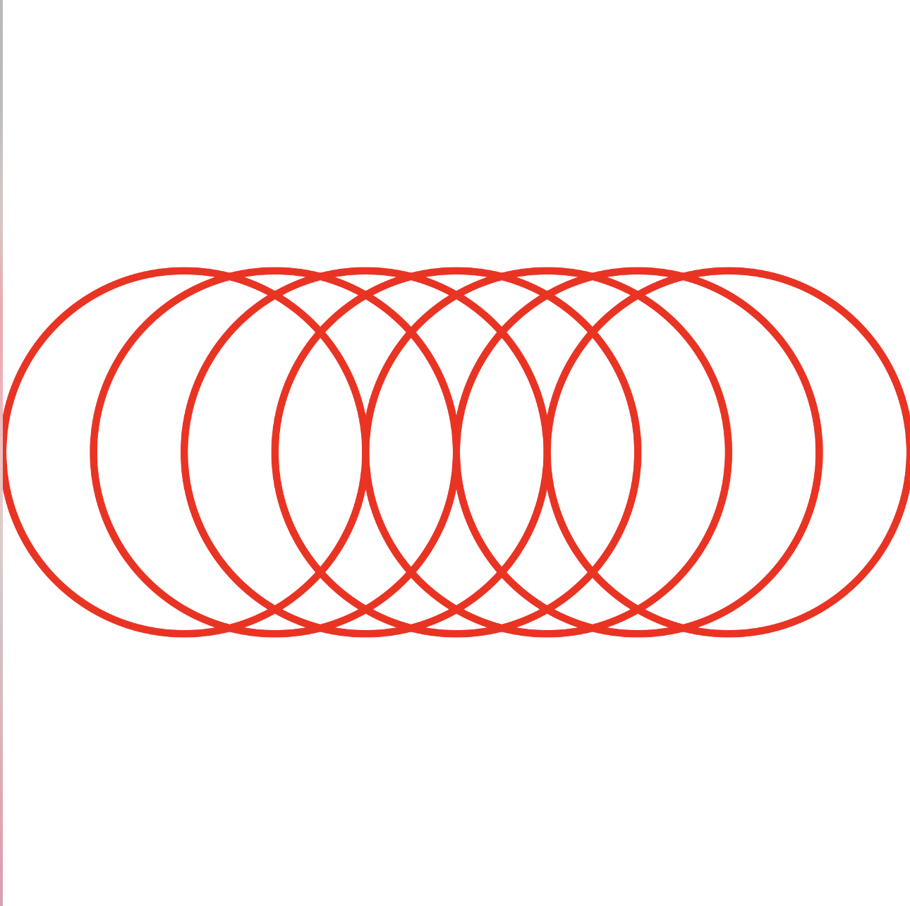 Look how the 8-point line width causes the first and the last circle to have their extremes falling slightly outside of the canvas.
