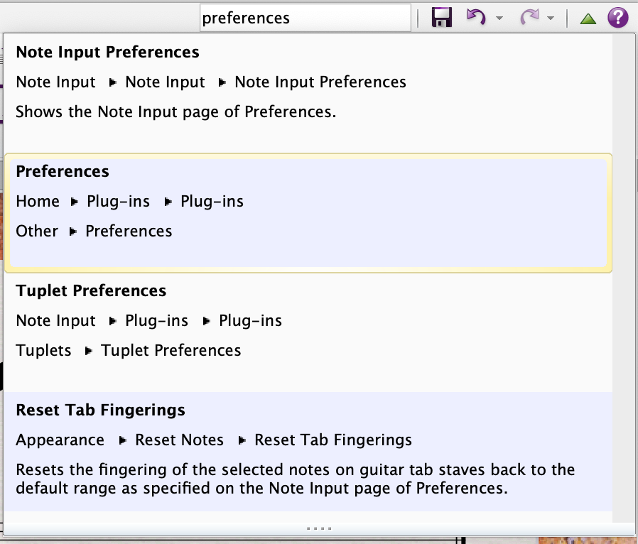 Risultato della ricerca nel nastro
