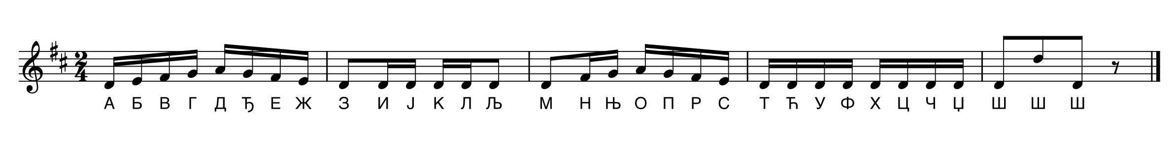 Song of the Cyrillic alphabet