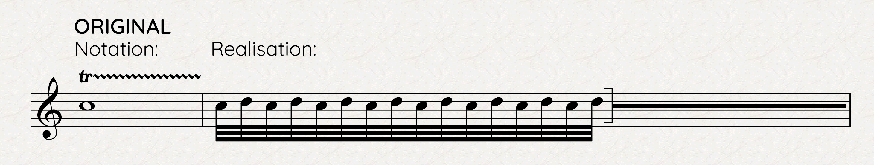 Original, ordinary notation