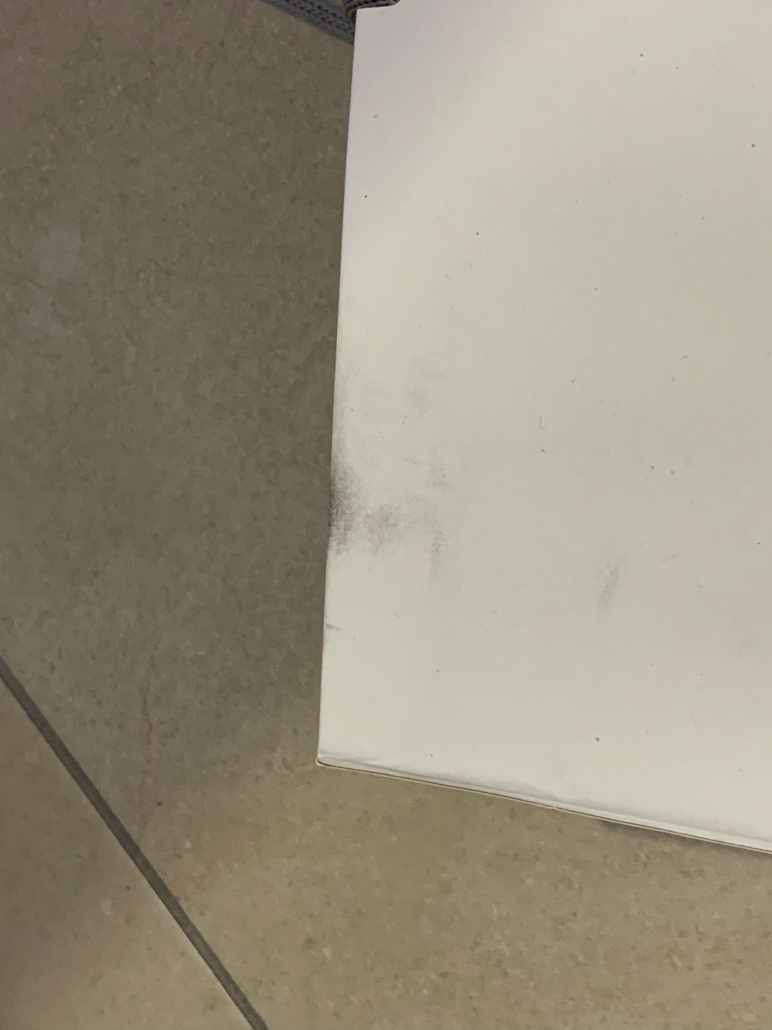 Top side of the carrying bag