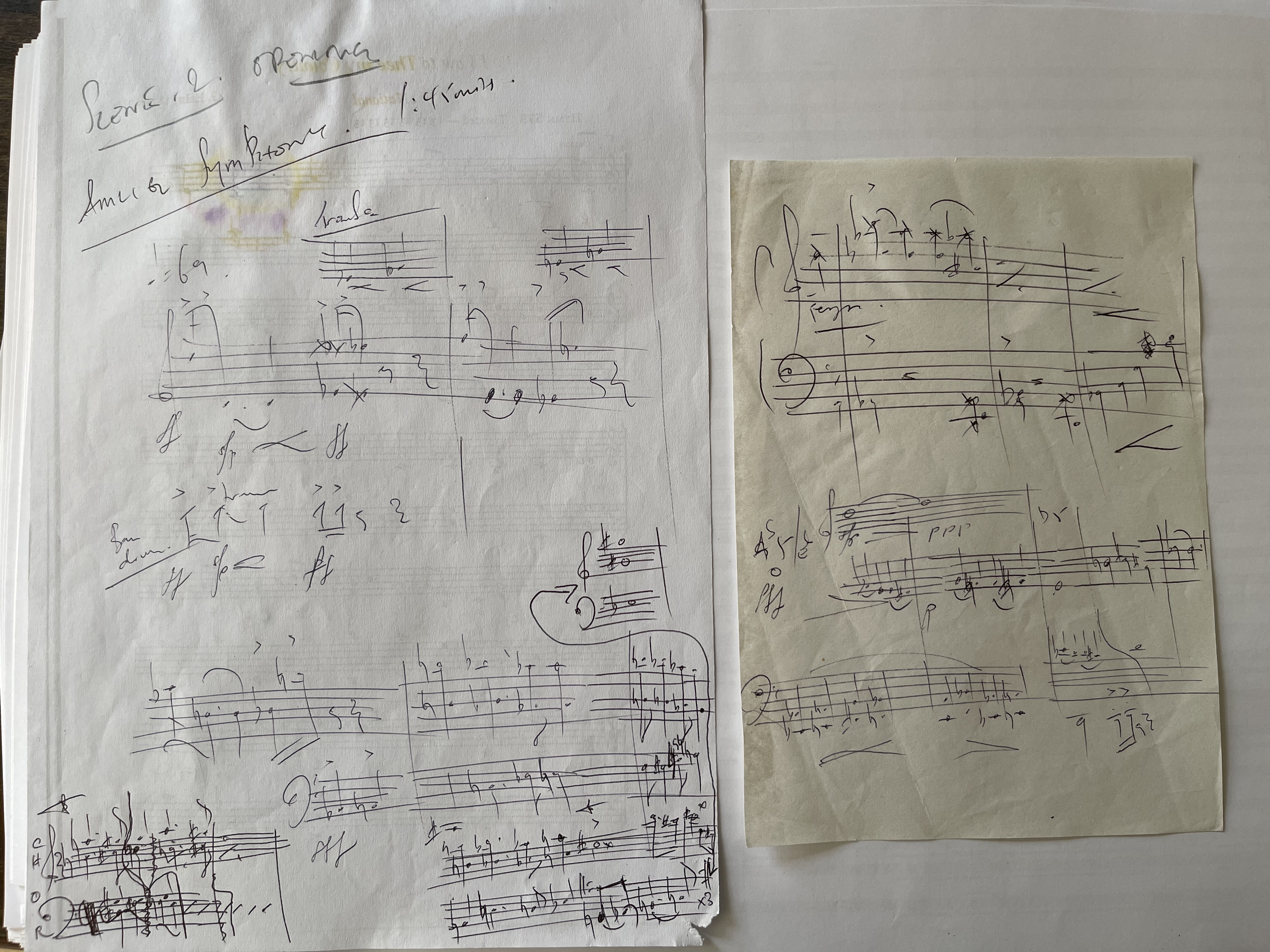 Sketches from Zarqa, Scene 2, opening bars