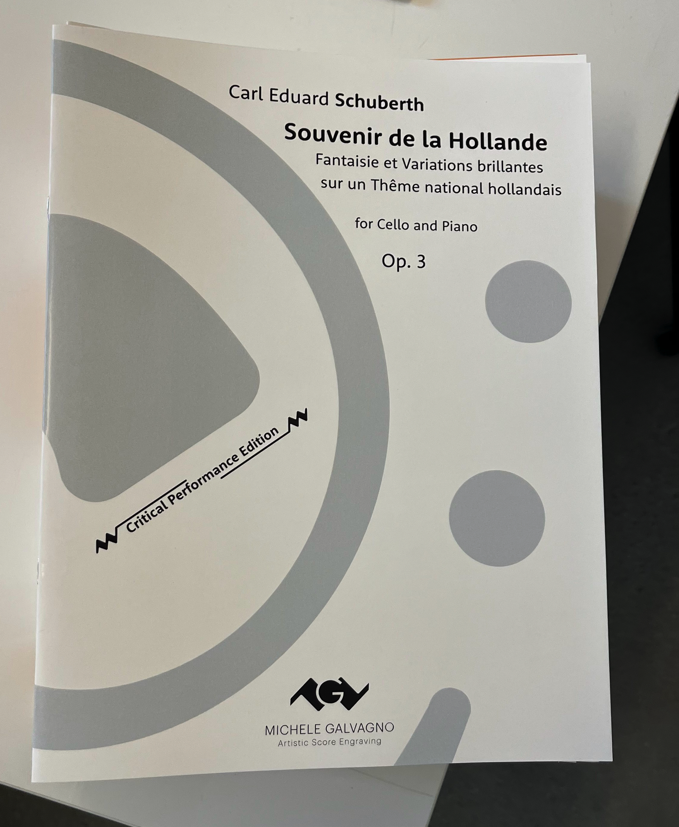 Carl E. Schuberth Souvenir de la Hollande Op 3