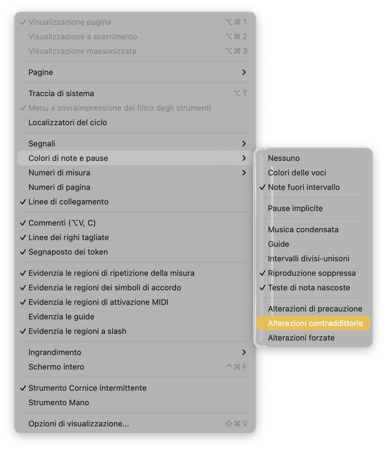 Si prega di perdonare gli artefatti grafici sullo screenshot. Non erano visibili a schermo. Forse un bug in macOS 26.