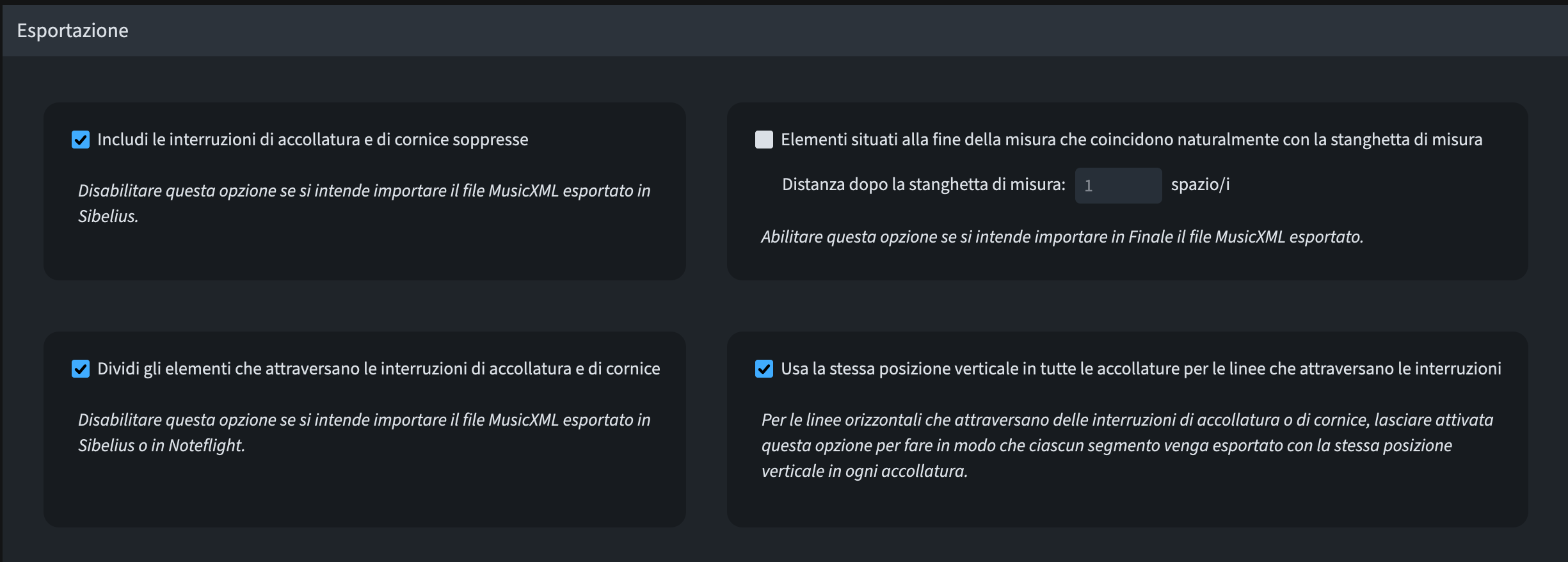 Qui appare una quarta opzione nell'angolo in basso a destra, non è chiaro quando sia stata aggiunta.